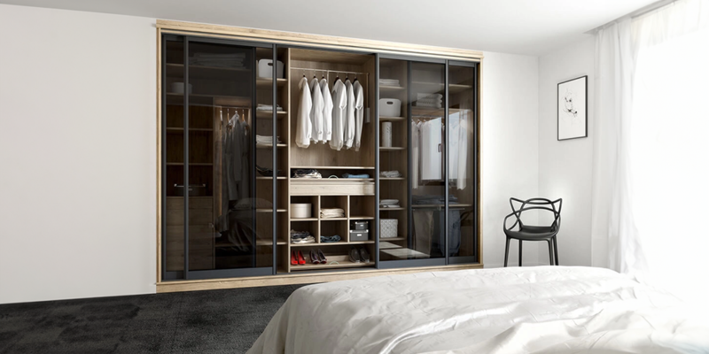 dressing épuré porte en verre