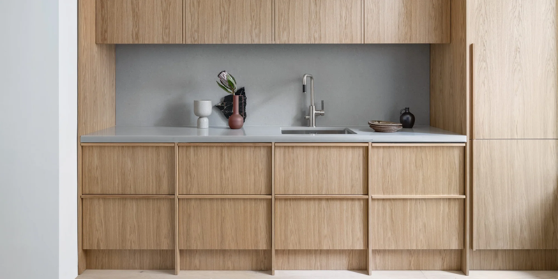 Cuisine IKEA Metod avec façades plaquées chêne naturel Sweetch Interior