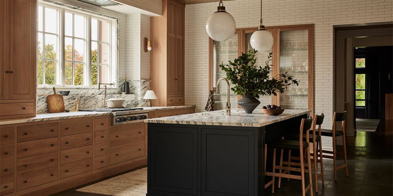 Cuisine industrielle Façades Sweetch chêne de grange