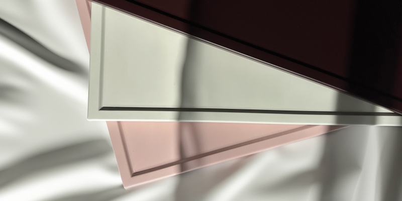 Façades de meuble colorées en mélaminé