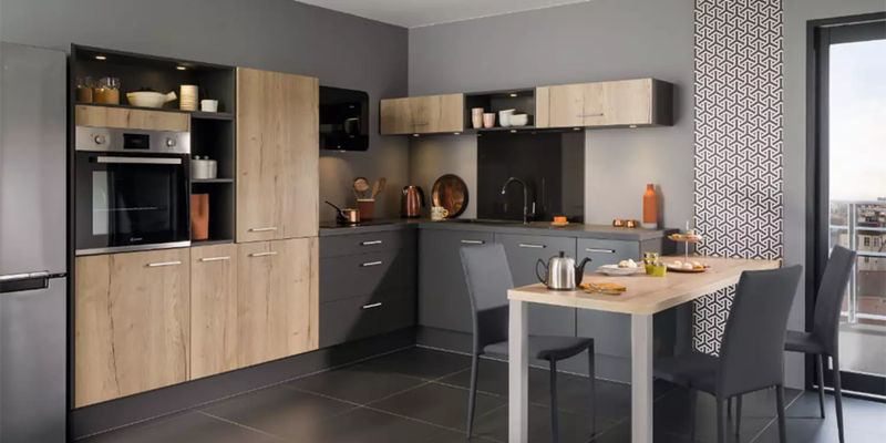Cuisine Socoo'c chêne et gris
