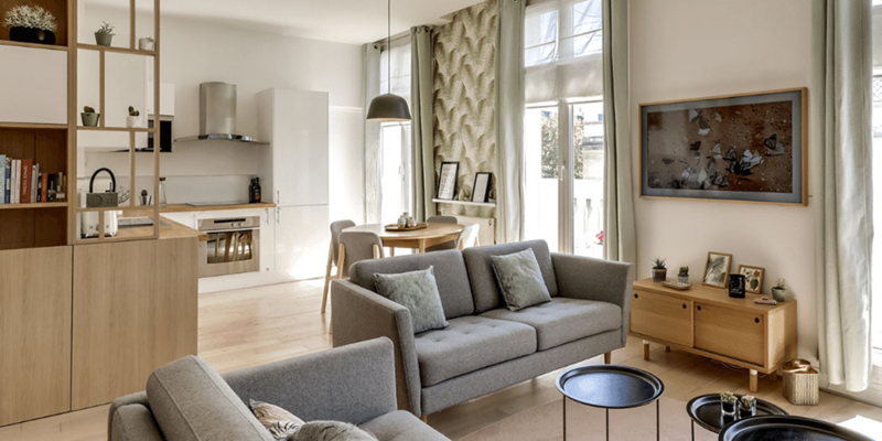 Décoration style scandinave bois et blanc